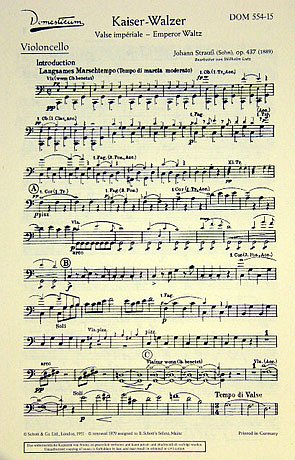 J. Strauss (Sohn): Kaiserwalzer op. 437, Vc (Vc)