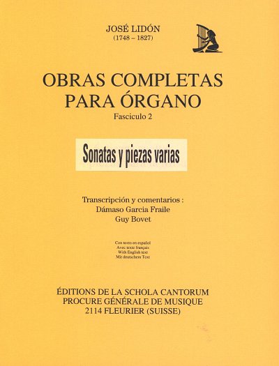 J. Lidón: Obras completas para órgano  2, Org