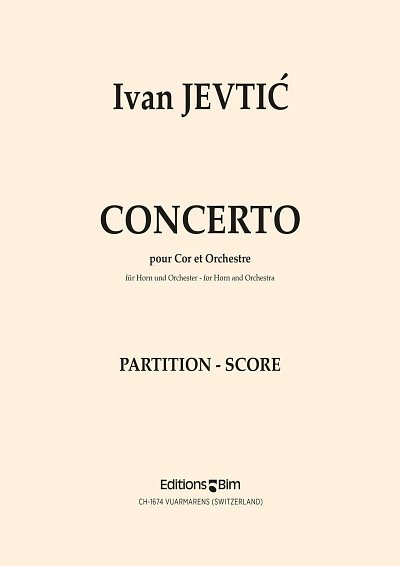 I. Jevti_: Concerto, HrnOrch (Part.)