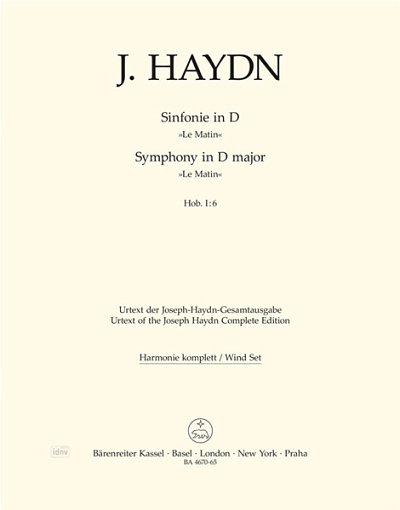 J. Haydn: Sinfonie Nr. 6 D-Dur Hob. I:6, Sinfo (HARM)