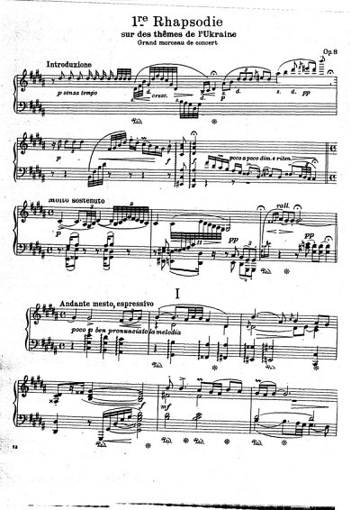 M. Lyssenko: Rhapsodie Nr. 1 op. 8