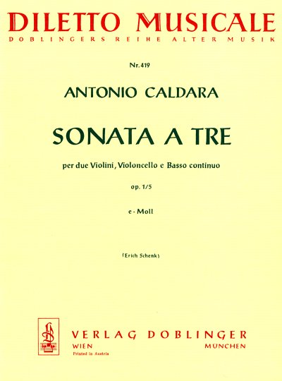 A. Caldara: Sonate A Tre Op 1/5