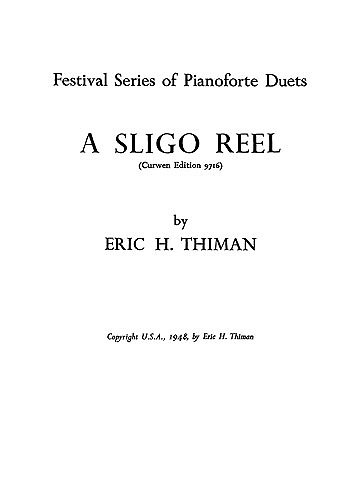 E. Thiman: A Sligo Reel Duet, Klav