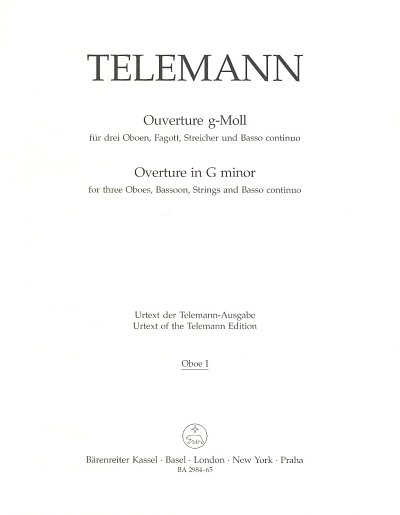 G.P. Telemann: Ouverture g-Moll TWV 55:g4, Barorch (HARM)