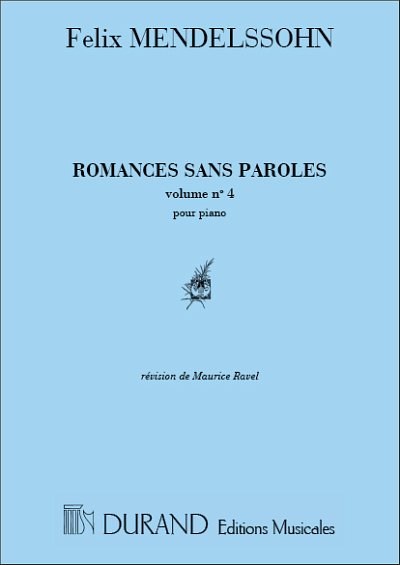 F. Mendelssohn Barth: Romances Sans Paroles V4 Piano (, Klav