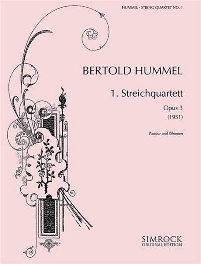 B. Hummel: 1. Streichquartett op. 3 , 2VlVaVc (Pa+St)