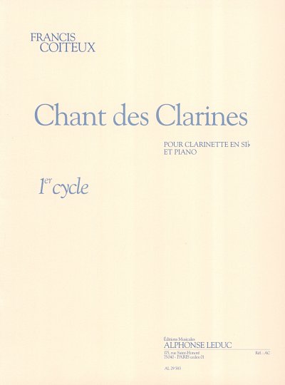 F. Coiteux: Chant Des Clarines, KlarKlv (KlavpaSt)
