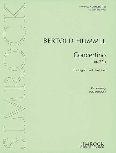 DL: B. Hummel: Concertino, FagStr (KASt)
