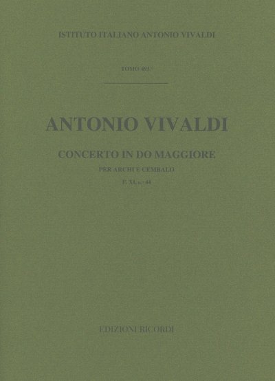A. Vivaldi: Concerto Per Archi E B.C.: In Do Rv 114 (Part.)