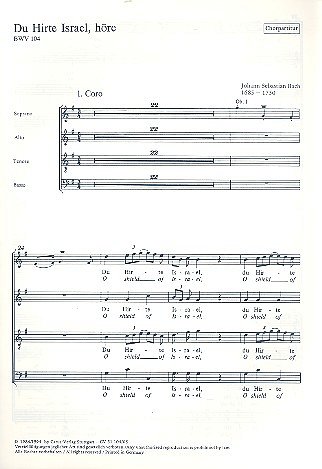 J.S. Bach: Du Hirte Israel, höre BWV 104 (1724)