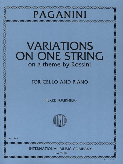 N. Paganini: Variations on one String on , VcKlav (KlavpaSt)