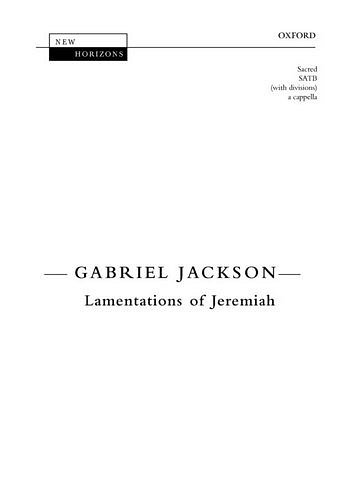 G. Jackson: Lamentations Of Jeremiah