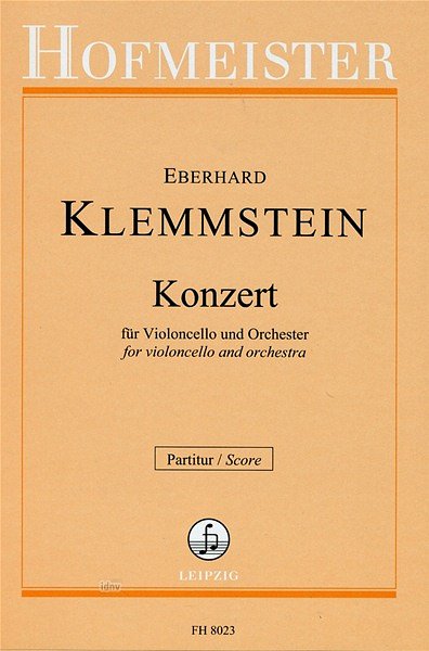 E. Klemmstein: Konzert für Violoncello und Orchester (Part.)