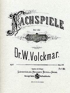 Volckmar Wilhelm Valentin: Nachspiele 1 Op 137 Sueddeutsche 