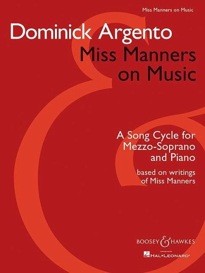 D. Argento: Miss Manners on Music (Bu)