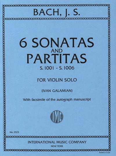J.S. Bach - Six Sonatas and Partitas BWV 1001-1006