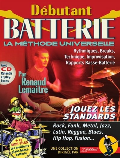 R. Lemaitre: Débutant Batterie, Drst (+CD)