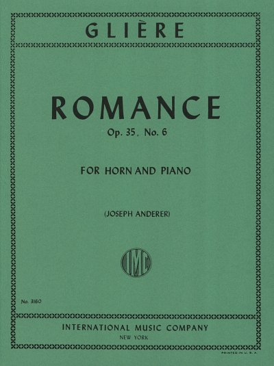 R. Glière: Romance op. 35/6, HrnKlav (KlavpaSt)