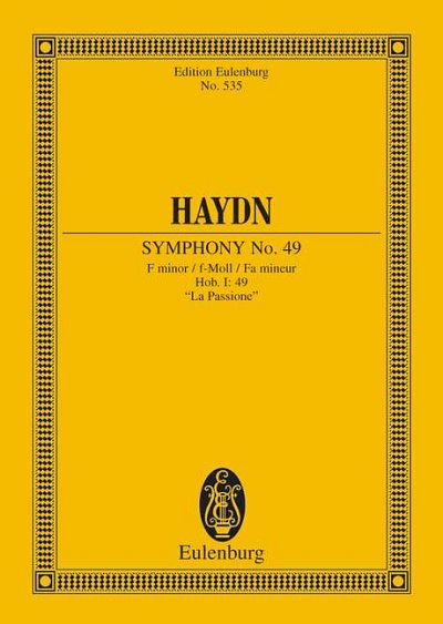 DL: J. Haydn: Sinfonie Nr. 49 f-Moll, Orch (Stp)