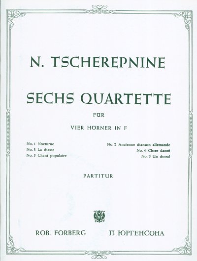 Sechs Quartette D-Dur, 4Hrn (Bu)
