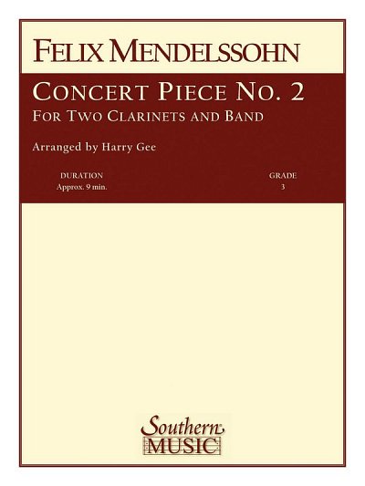 F. Mendelssohn Barth: Concert Piece No. 2 Con, Blaso (Pa+St)