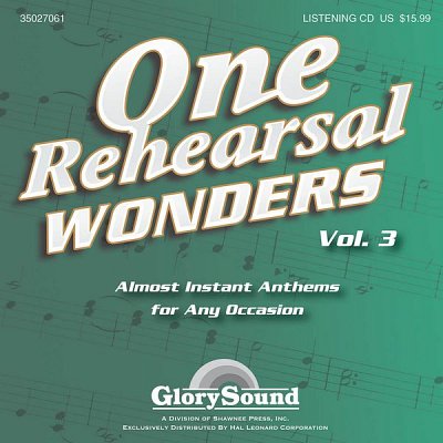 D. Angerman: One Rehearsal Wonders, Volume 3, Ch (CD)