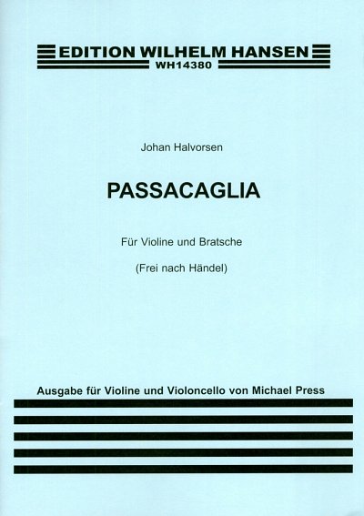 J. Halvorsen: Passacaglia, VlVc (Pa+St)