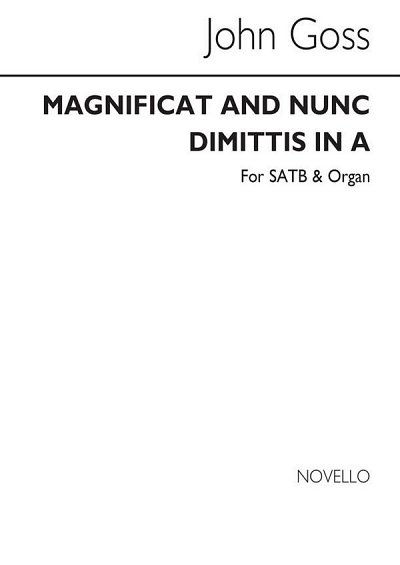 J. Goss: Magnificat And Nunc Dimittis In A, GchOrg (Chpa)