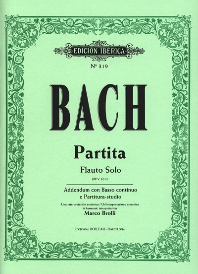 J.S. Bach: Partita BWV 1013, Fl;Bc (KlavpaSt)
