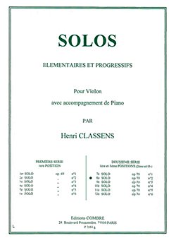H. Classens: Solo n°8 Op.70 n°2 (deuxième série)