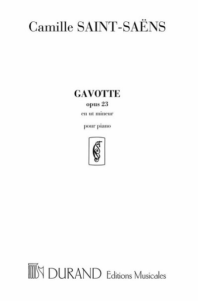 C. Saint-Saëns: Gavotte en Ut Mineur Pour Piano, Klav