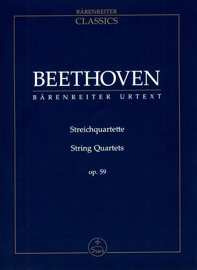 L. v. Beethoven: Streichquartette op. 59, 2VlVaVc (Stp)