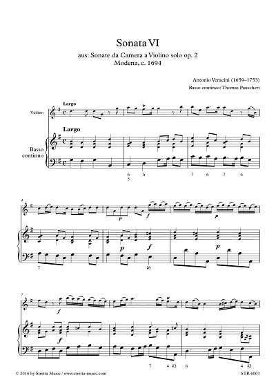 A. Veracini: Sonata VI