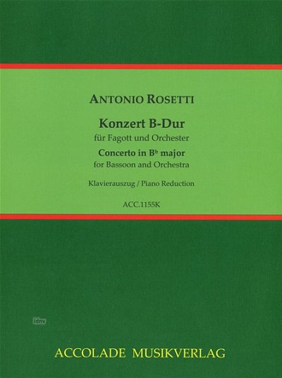 A. Rosetti: Konzert B-Dur Murray C72, FagKlav (KA)