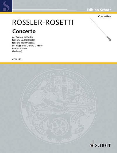 DL: A. Rosetti: Concerto G-Dur, FlOrch (Part.)