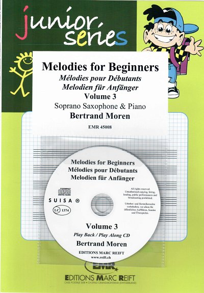 B. Moren: Melodies For Beginners - Volume 3, SsaxKlav (+CD)