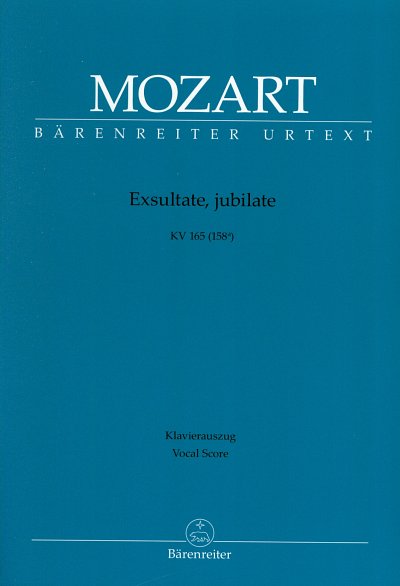 W.A. Mozart: Exsultate, jubilate KV 165 (158a, GesSKlav (KA)