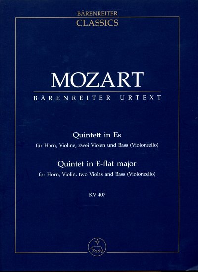 W.A. Mozart: Quintett Es-Dur KV 407 (386c), Hrn4Str (Stp)