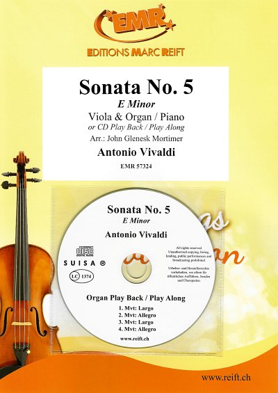 A. Vivaldi: Sonata No. 5, VaKlv/Org (+CD)