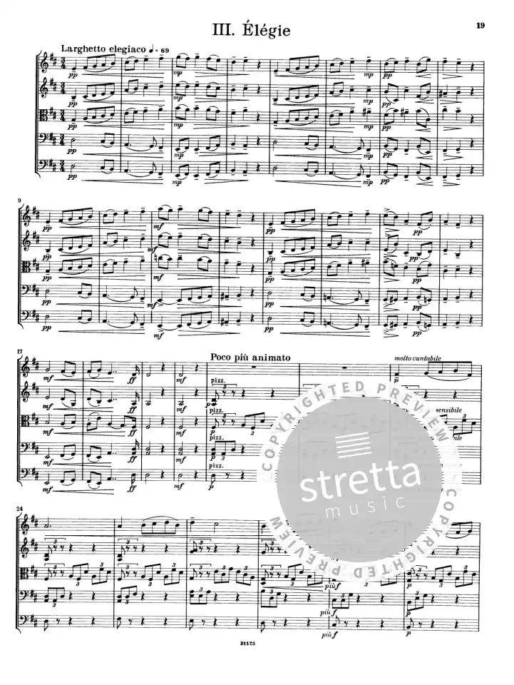 P.I. Tschaikowsky: Serenade C-Dur op. 48, Stro (Part.) (3)