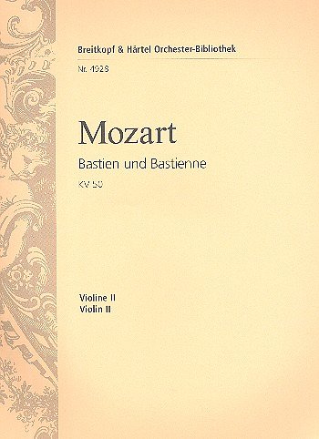 W.A. Mozart: Bastien und Bastienne KV 50, SinfOrch (Vl2)
