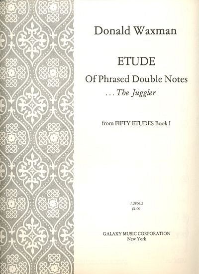 Etude No. 4: Phrased Double Notes (Bu)