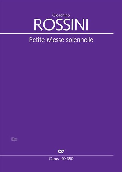 DL: G. Rossini: Petite Messe solennelle (1863) (Part.)