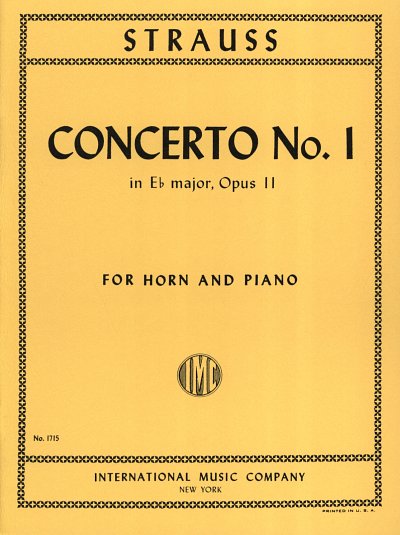 R. Strauss: Concerto N. 1 Mi B Op. 11 (Bu)