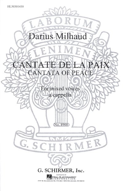 D. Milhaud: Cantate de la Paix, GCh8 (Chpa)