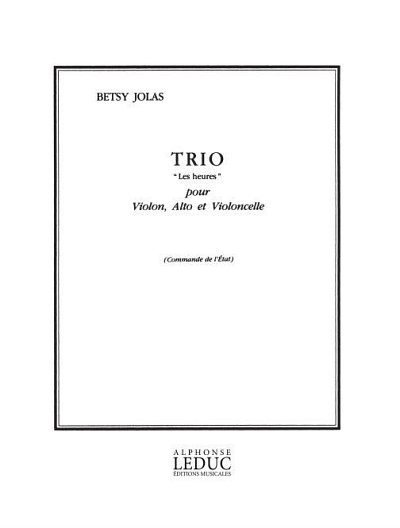 B. Jolas: Trio 'Les Heures' (Pa+St)