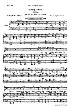 C. Gounod: O Sing To God (Noel), GesSGchOrg (Chpa)