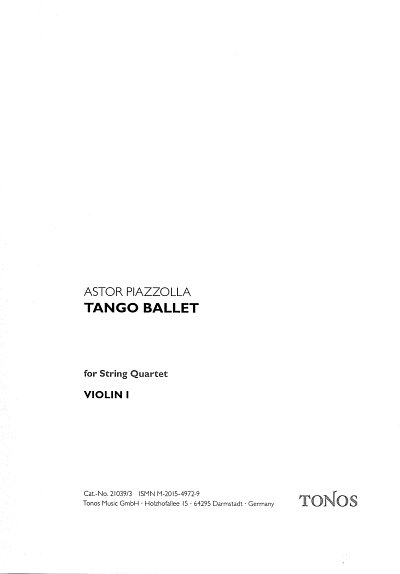 A. Piazzolla: Tango Ballet, 4Str (OStsatz)