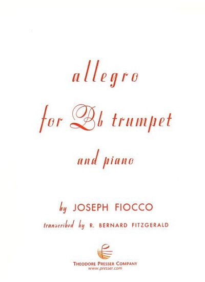 J. Fiocco: Allegro, TrpKlav (KASt)