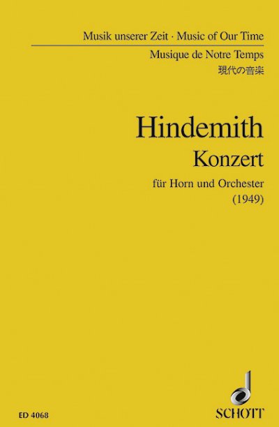 P. Hindemith: Concerto , HrnOrch (Stp)